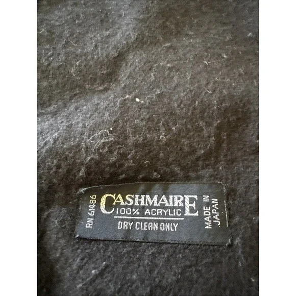 Cashmaire Women’s Black Scarf One Size - Picture 2 of 3